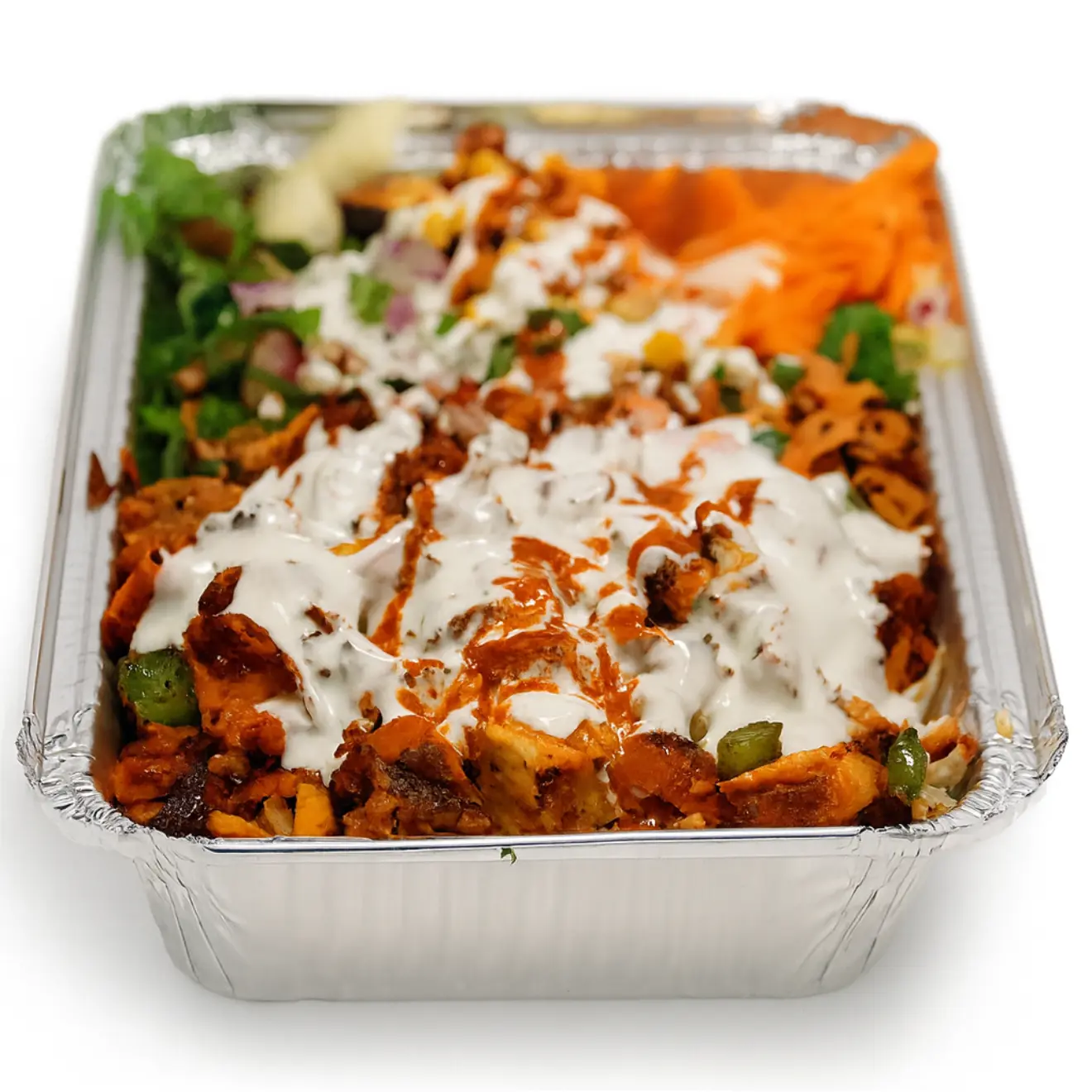 Halal Chicken Over Rice & Salad