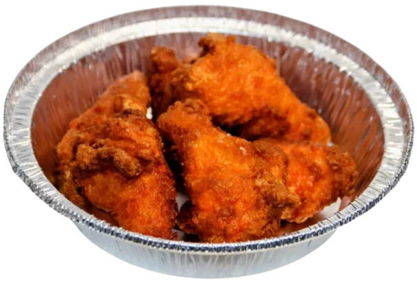 SPICY OR REG WINGS WITH FRIES